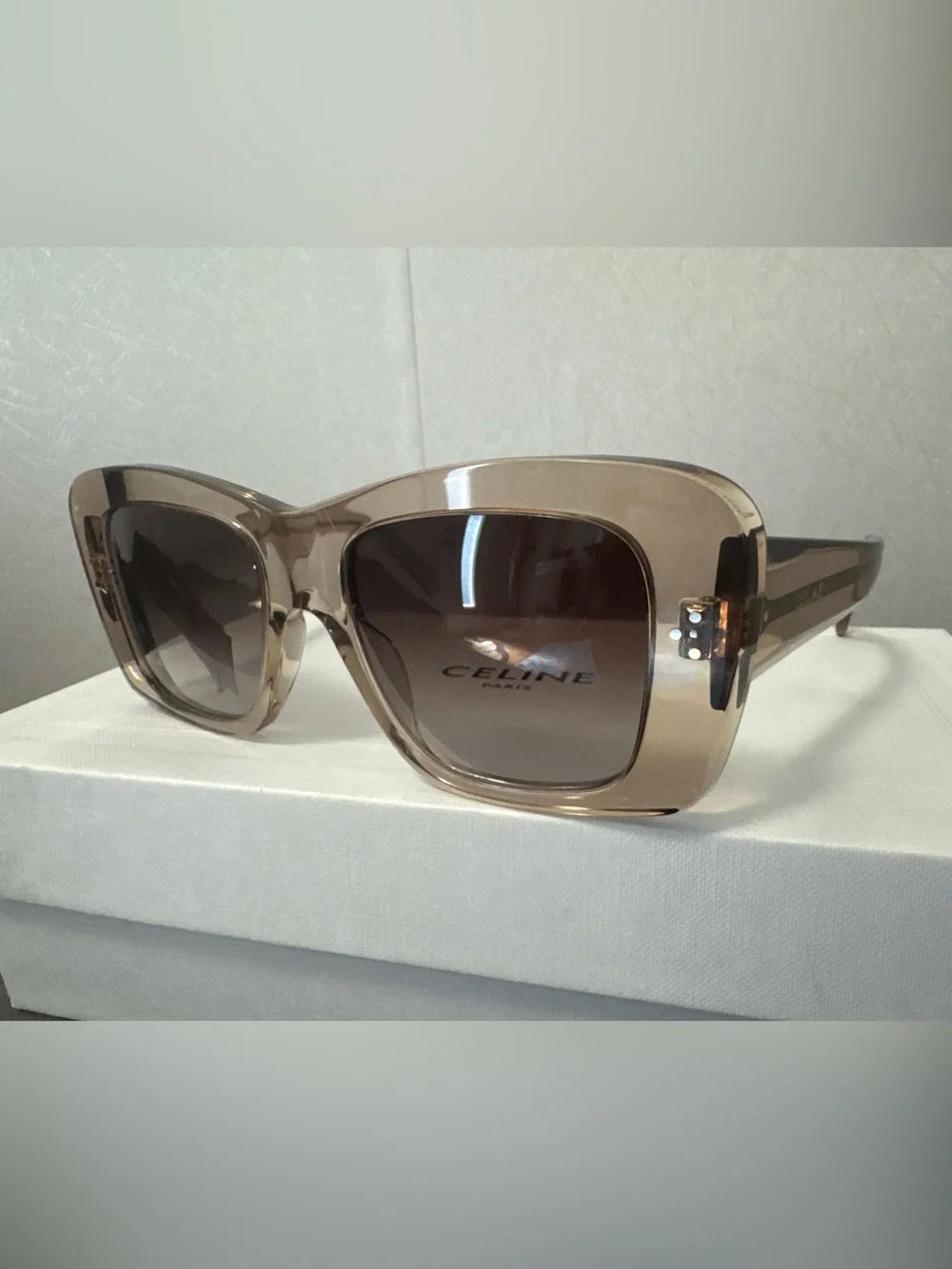 New CELINE Bold 3Dots 53mm Geometric  Sunglasses. Cl403211 $510